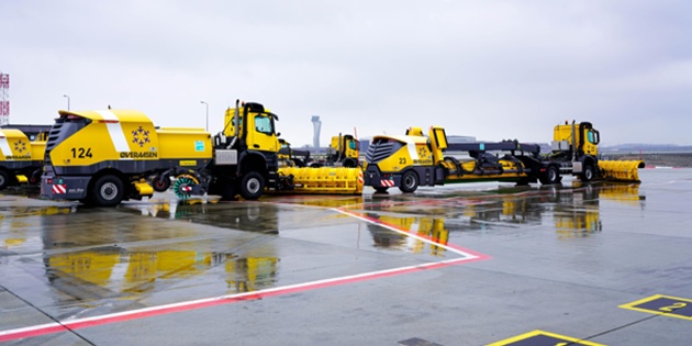 İGA İstanbul Havalimanı’nda Pistteki Kar Miktarı Anlık Takip Ediliyor